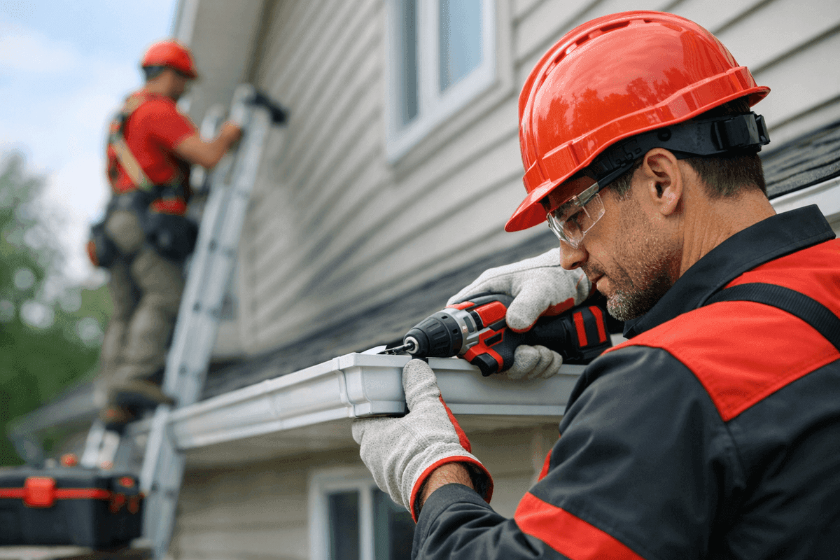 Gutter Repair service by Kroll Siding