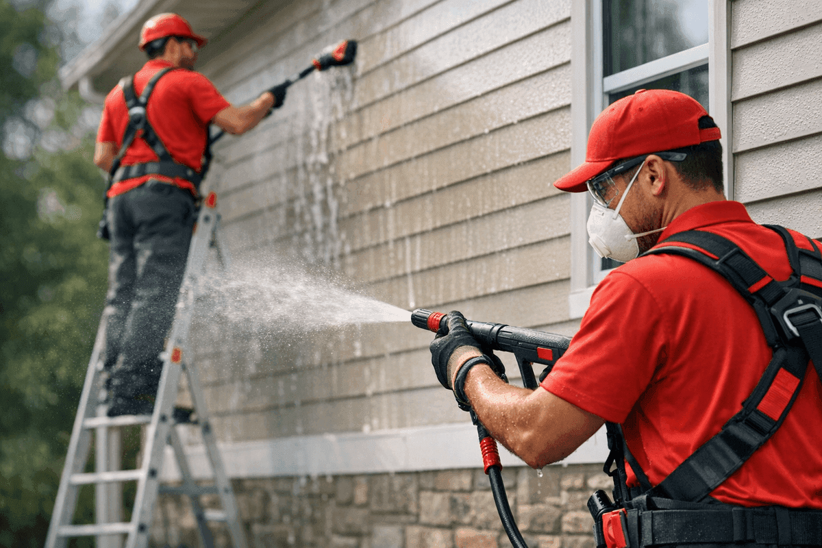 Siding Cleaning service by Kroll Siding