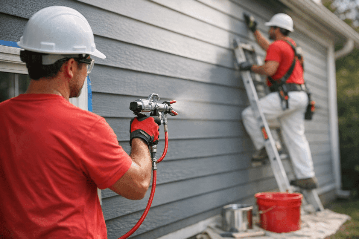 Siding Painting service by Kroll Siding