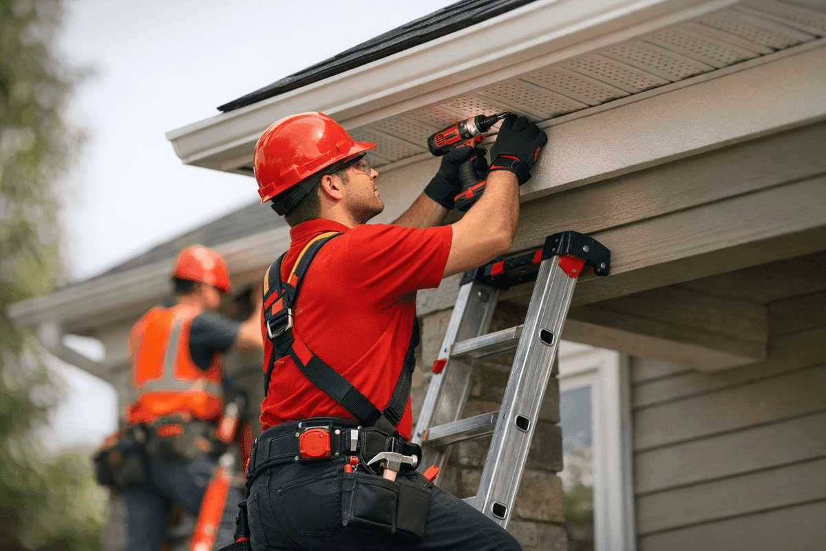 Soffit and Fascia Repair service by Kroll Siding