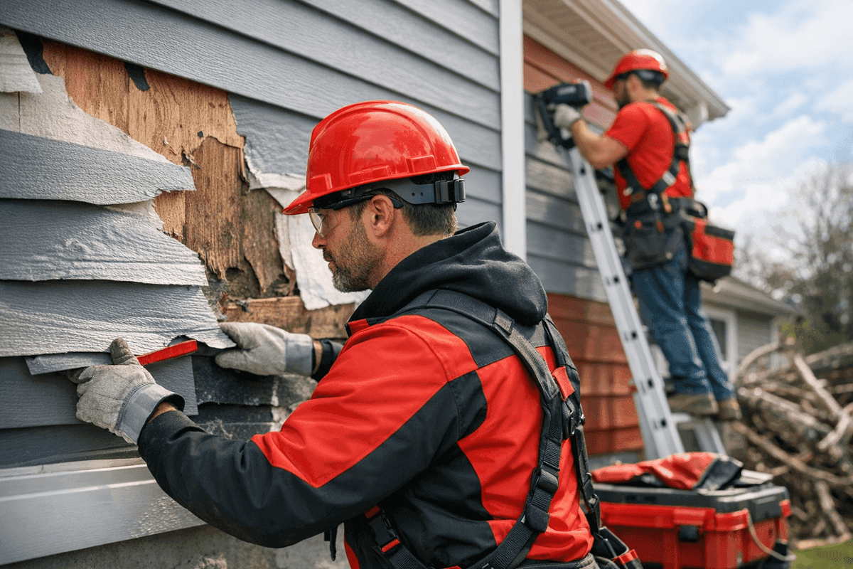 Storm Damage Repair service by Kroll Siding